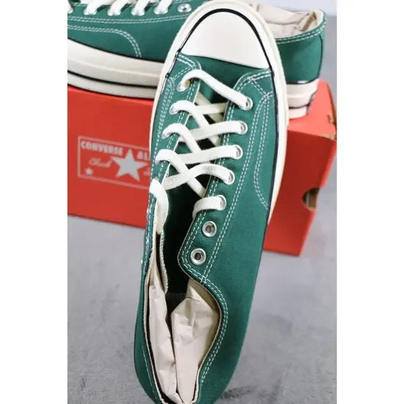 Converse Chuck 70 Ox Shoes Mens Size 12 Green Envy Egret Black Low Top Sneakers
